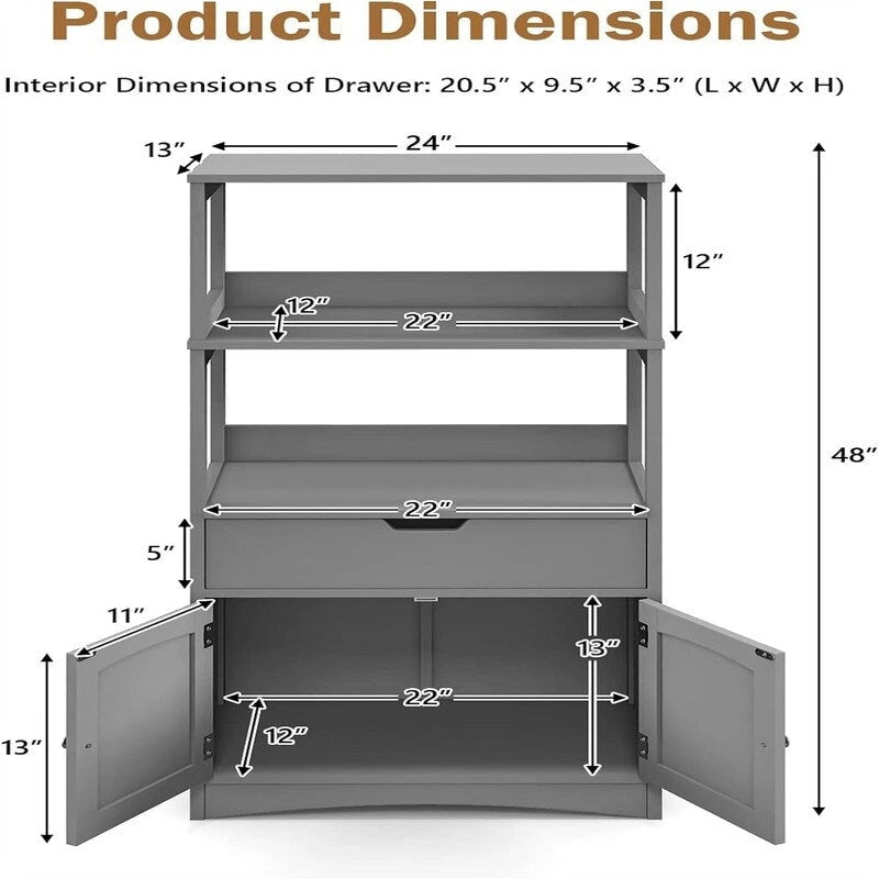 Bathroom Floor Cabinet