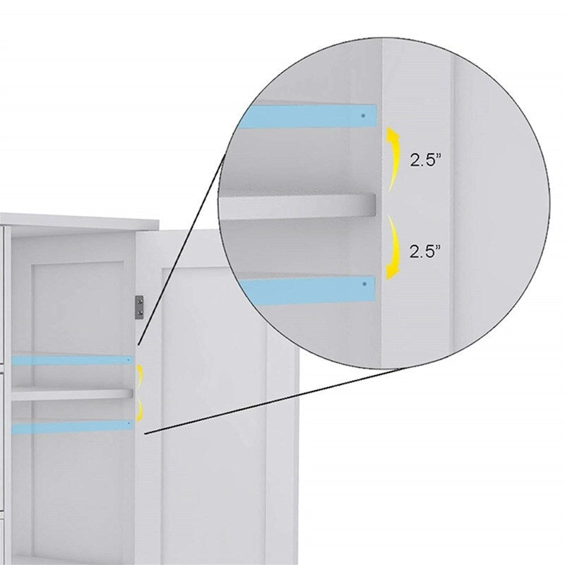 Bathroom Storage Cabinet - 11.81D x 23.62W x 31.89H