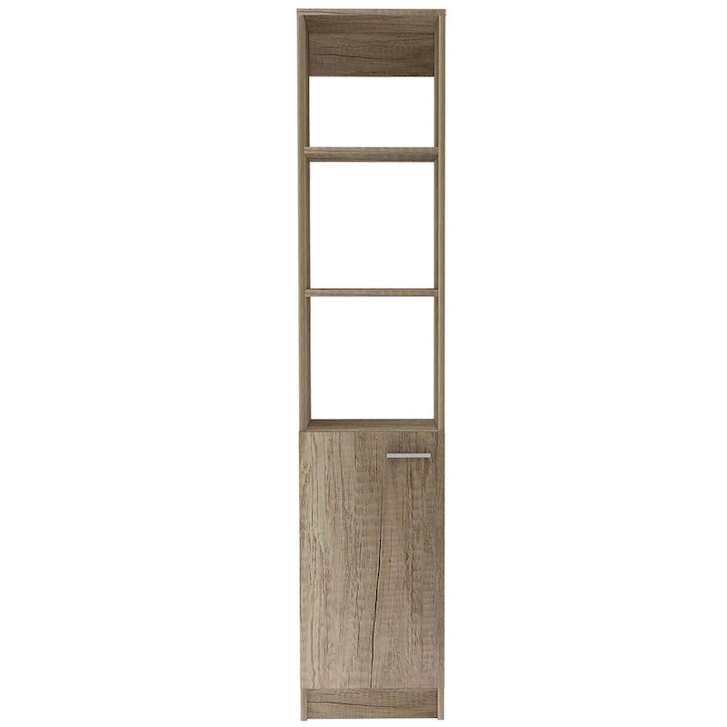 Bathroom Linen Cabinet with 3 Shelves,Single Door