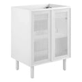 Calla 24 Perforated Metal Bathroom Vanity Cabinet (Sink Basin Not Included)