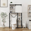 Over The Toilet Storage Cabinet with Sliding Barn Door