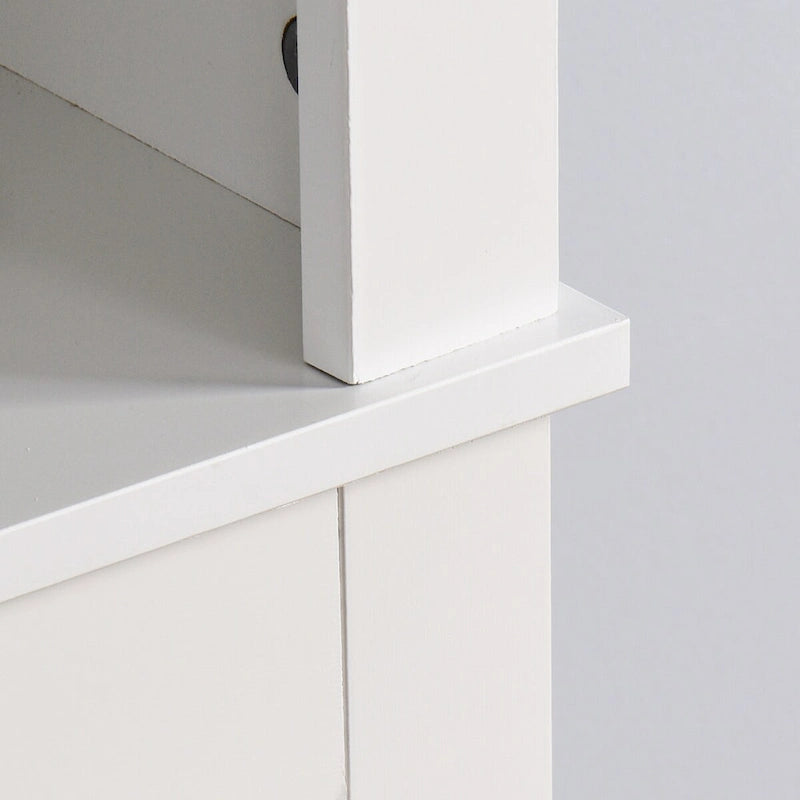 Bathroom Wooden Storage Cabinet Over Toilet with Adjustable Shelf
