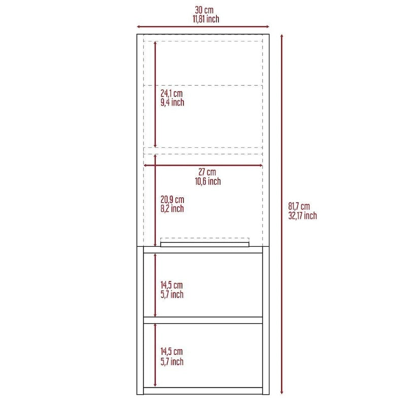 Medicine Cabinet Hazelton,Bathroom, Smokey Oak Finish,High quality and durable