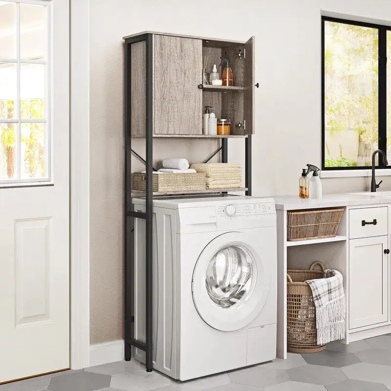 Over the Toilet Storage Cabinet - 10D x 24.5W x 66.5H