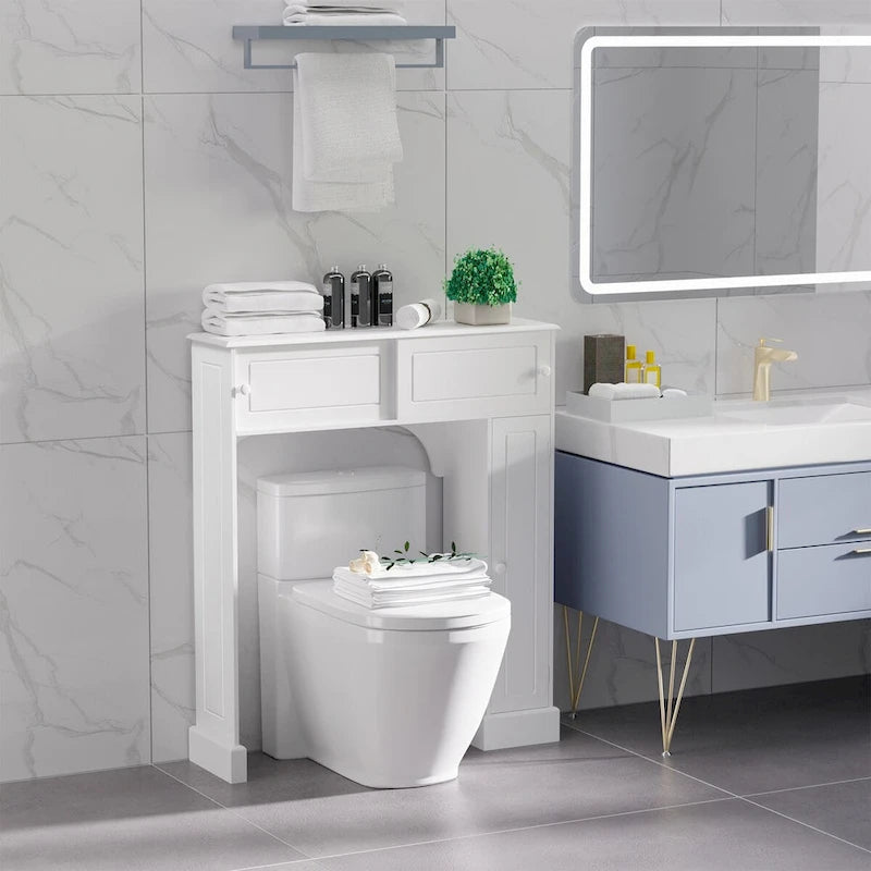 Over the Toilet Bathroom Cabinet with Adjustable Shelves