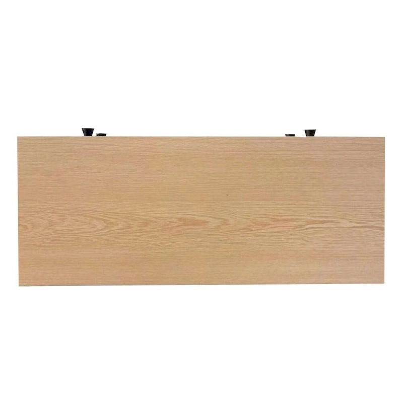 Wood Pattern Top Shoe Cabinet with Flip Drawers and Adjustable Panel