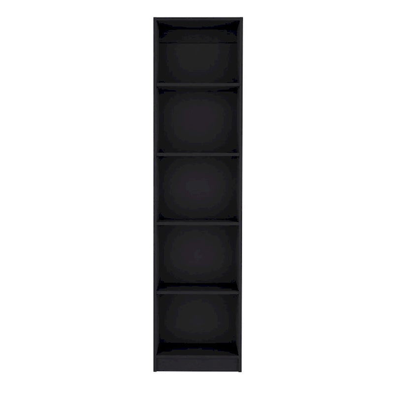 Home Xs Bookcase, 5-Tier Shelves and Slim Design