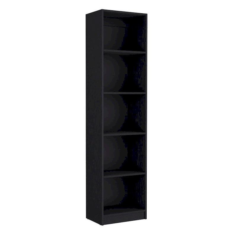 Home Xs Bookcase, 5-Tier Shelves and Slim Design