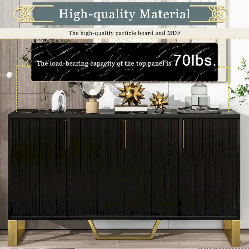 Modern sideboard with Adjustable Shelves For Kitchen