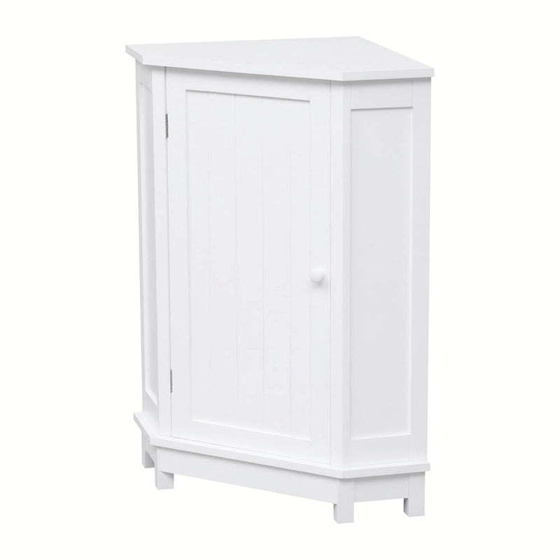 Triangle Corner Bathroom Storage Cabinet with Adjustable Shelf