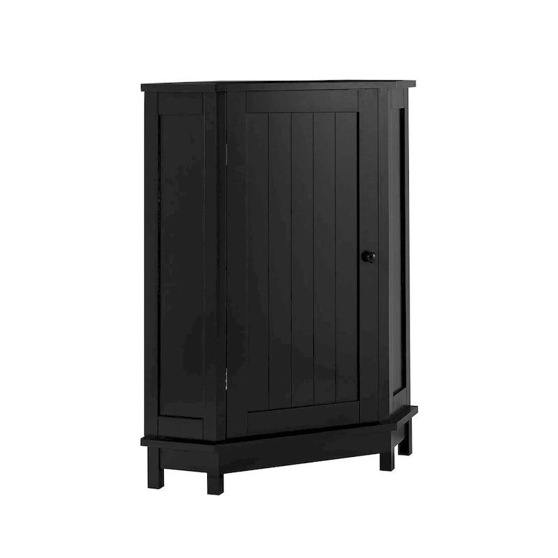 Triangle Corner Bathroom Storage Cabinet with Adjustable Shelf
