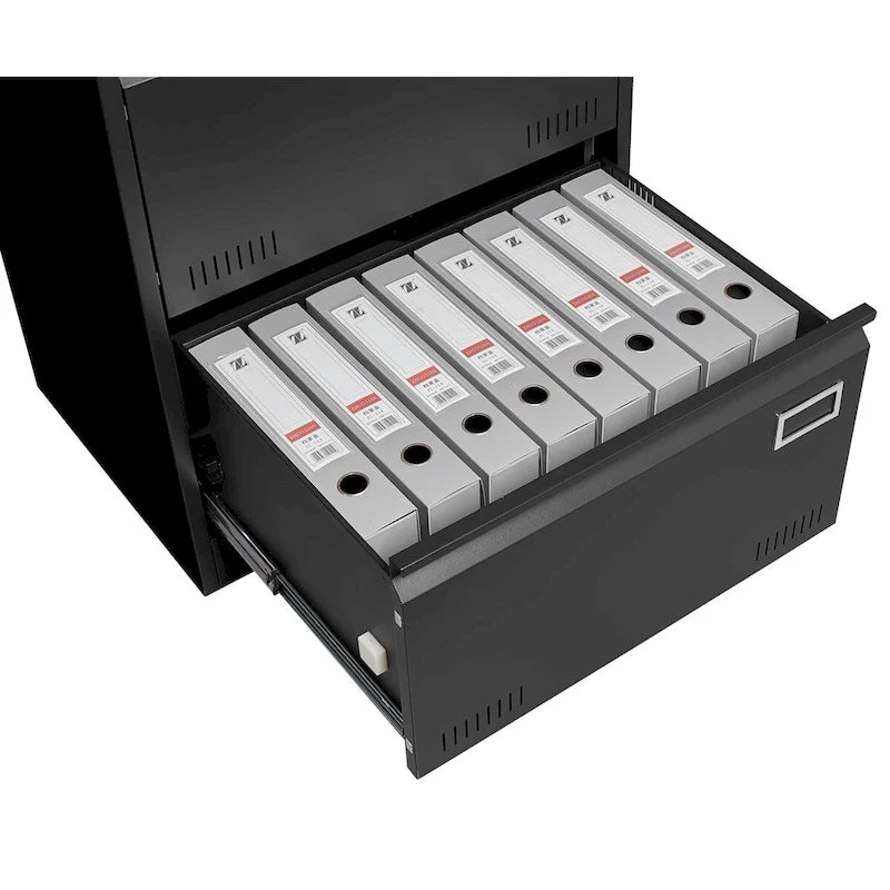 Filing Cabinet Lateral File Cabinet 3 Drawer,Locking Metal File Cabinets Three Drawer, Office Filing Cabinet with Lock Drawers