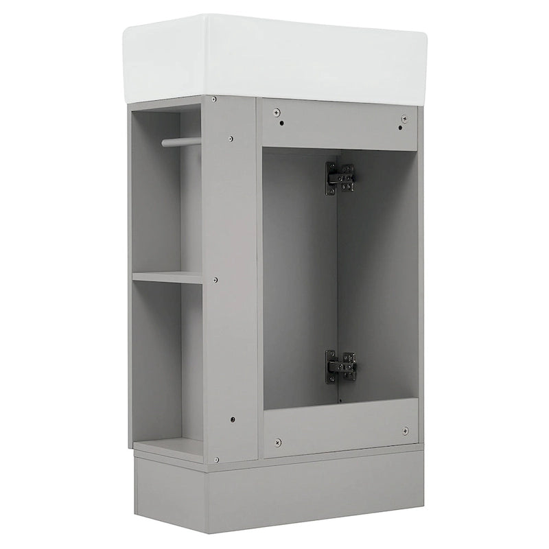 Bathroom Vanity Cabinet with Two-tier Shelf