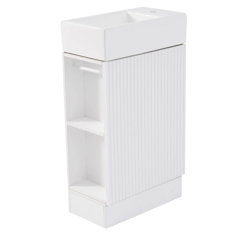 Bathroom Vanity Cabinet with Two-tier Shelf