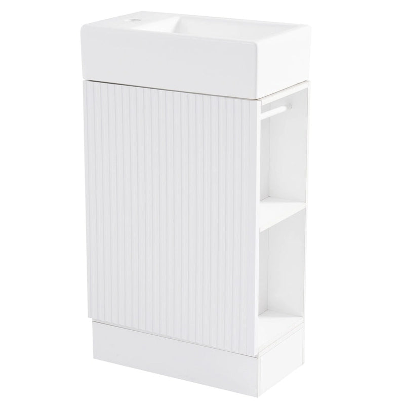 Bathroom Vanity Cabinet with Two-tier Shelf