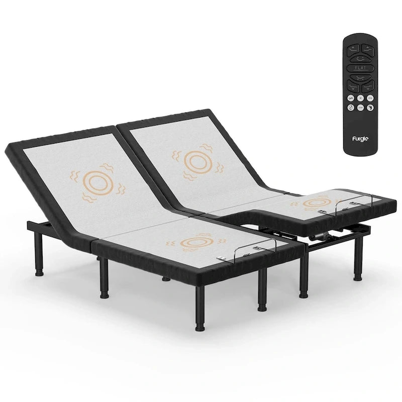 Adjustable Bed Frame Base Stress Massage Wireless Remote Quiet Motor