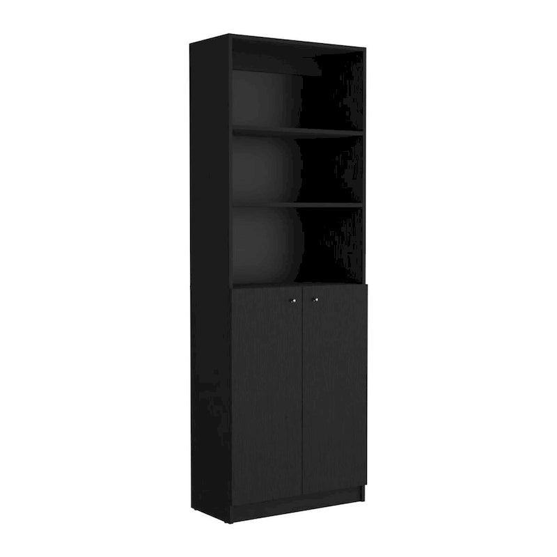 Home 2-Door Bookcase, Storage Unit 2 Doors