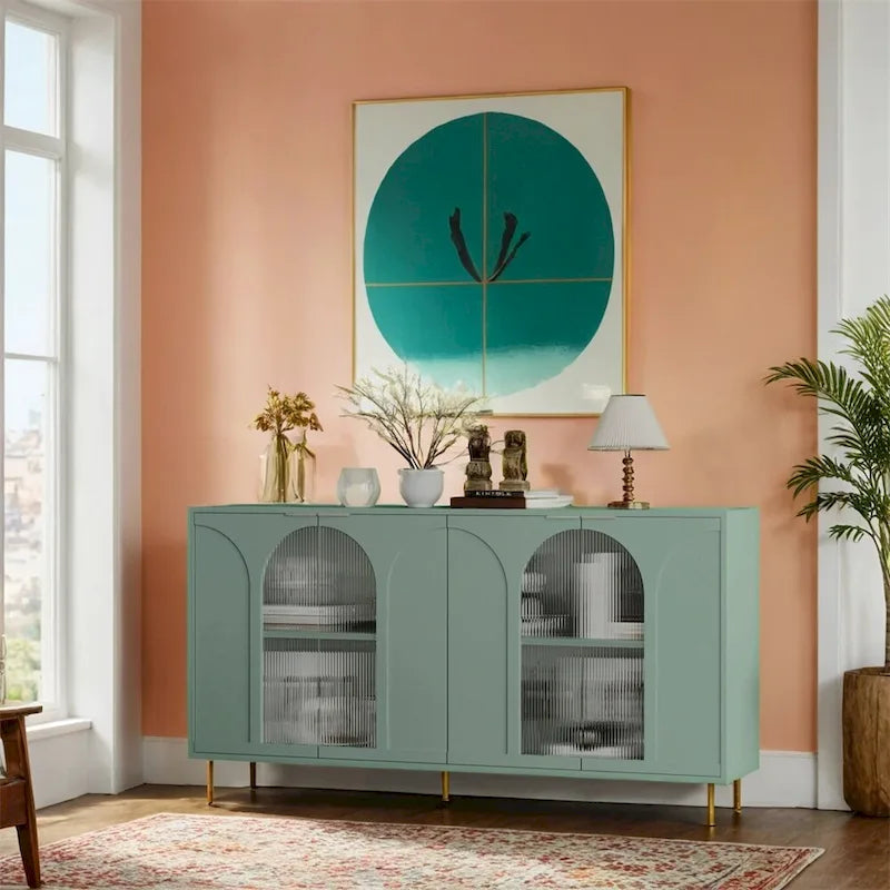 Accent Cabinet Lacquered Wooden Cabinet,Sideboard Buffet Cabinet