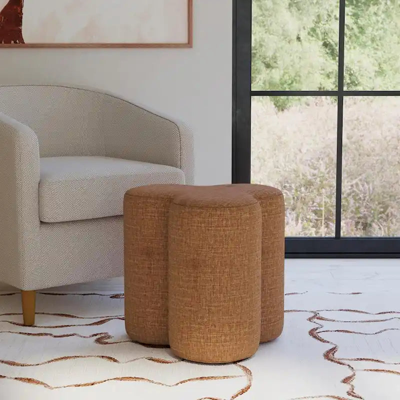 HomePop Clover Shaped Ottoman